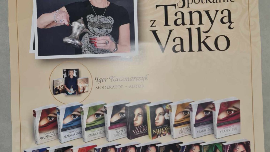 Tydzień Bibliotek 10 maja godz. 17.00 spotkanie Autorskie zTanyą Valko i Igorem Kaczmarskim.