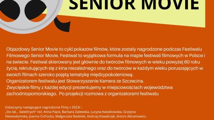 Kochani – w Bibliotece w Dziwnowie GRATKA FILMOWA:Objazdowy Senior Movie to cykl pokazów filmów, które zostały nagrodzone podczas Festiwalu Filmowego Senior Movie.